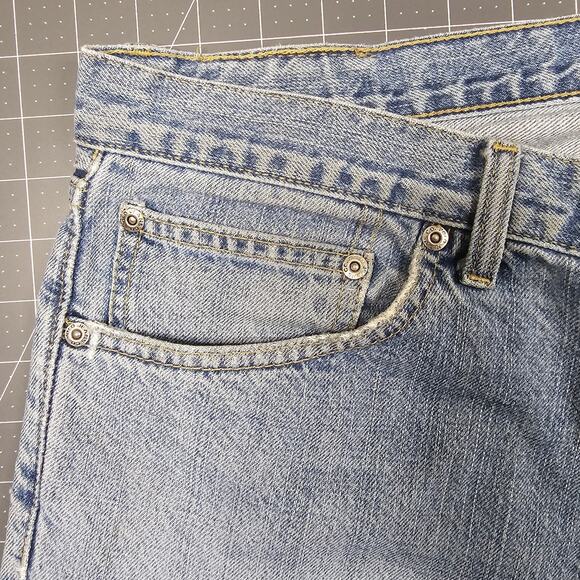 Polo Ralph Lauren Jeans Mens 36x32 Faded Distressed Repaired Straight Relaxed - Picture 8 of 16